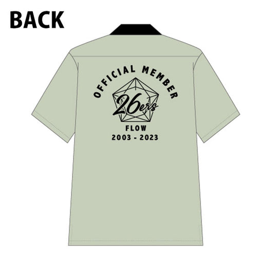 #33-FLOW OFFICIAL MEMBER「26ers」グッズ2023 ボウリングシャツ/グリーン