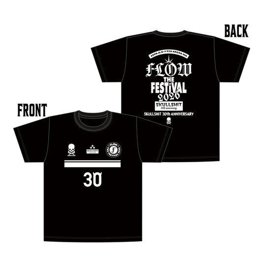 #11-Tシャツ／FLOW×SKULLSHIT コラボ